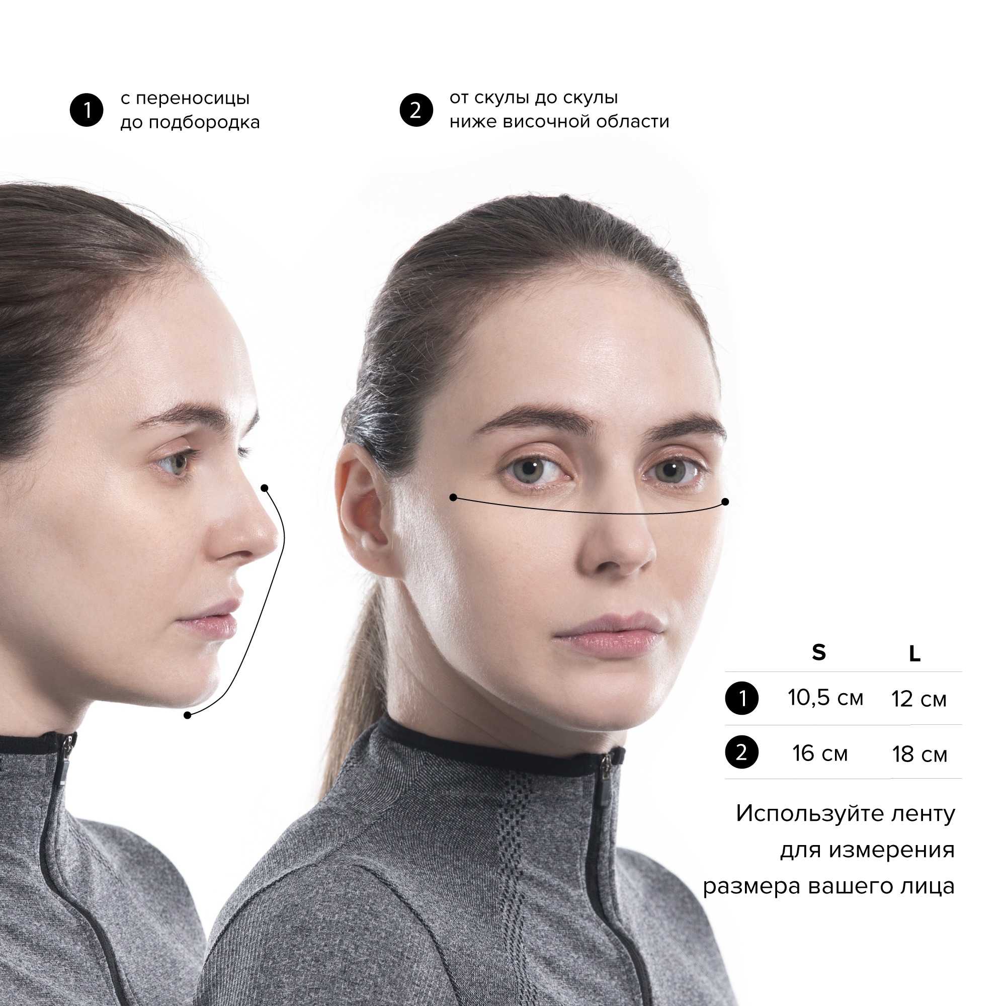 размеры маски F.U. Plus