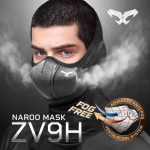 ZV9H - Профессиональная Антифог Полубалаклава с мягкой вентиляционной камерой для горных лыж зимний баф (1)